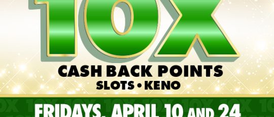 10x Cash Back Points - April