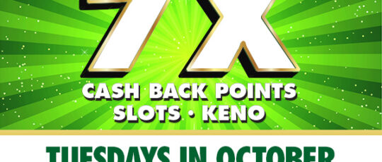 7x Cash Back Points - October